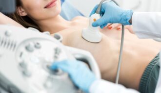 Ultrasound imaging of breast cancer provides non-invasive monitoring of treatment efficacy